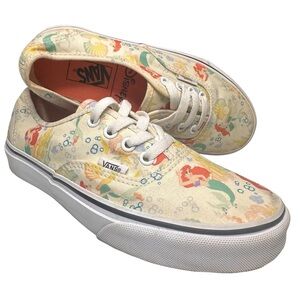 Disney Vans Authentic Ariel Little Mermaid Sneakers Womens 6.5 Mermaidcore Rare